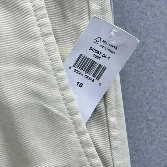 Gap high rise pleated wide leg khaki pants trouser pockets front and back 🩷 - Picture 3 of 12